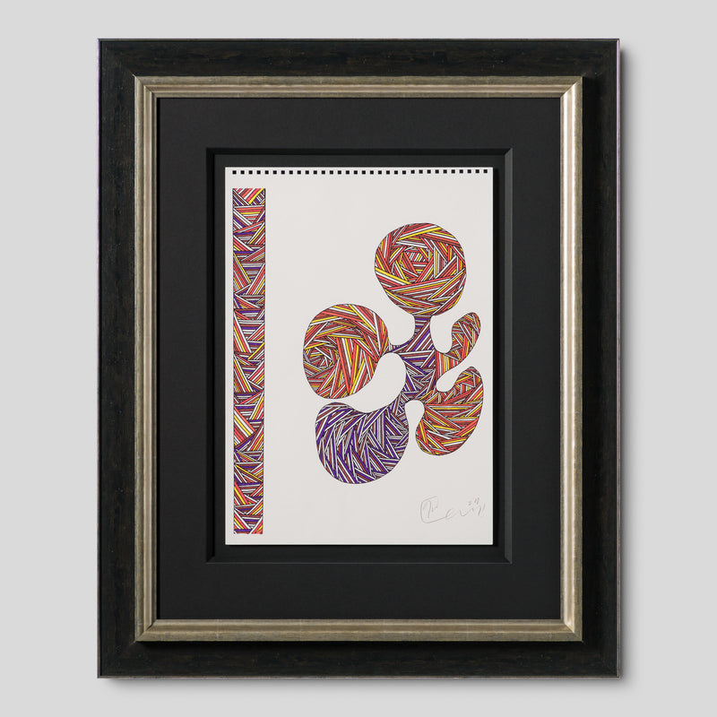 BCN ORI POR 33372 Wee Warrior With Targe   Orange & Purple 1 
