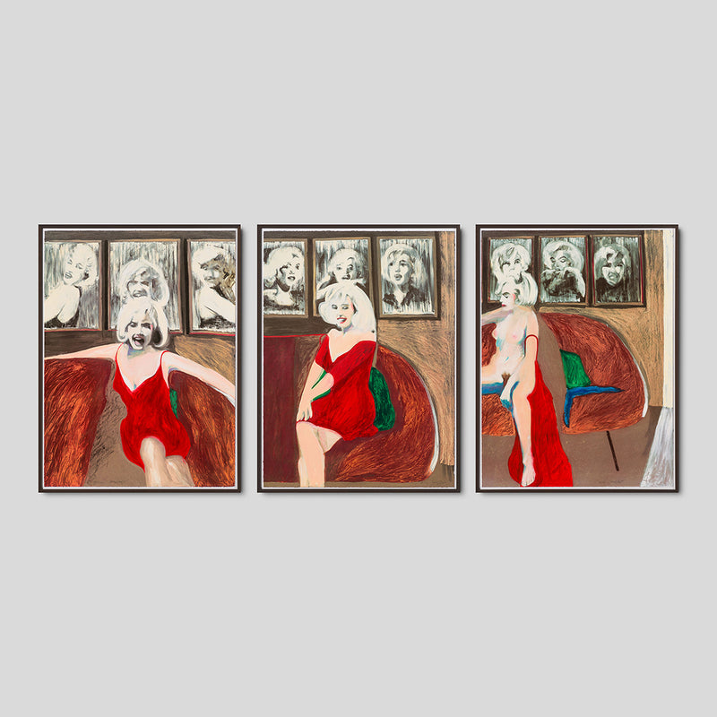 JGI SIL POR 34161 Marilyn Triptych SET