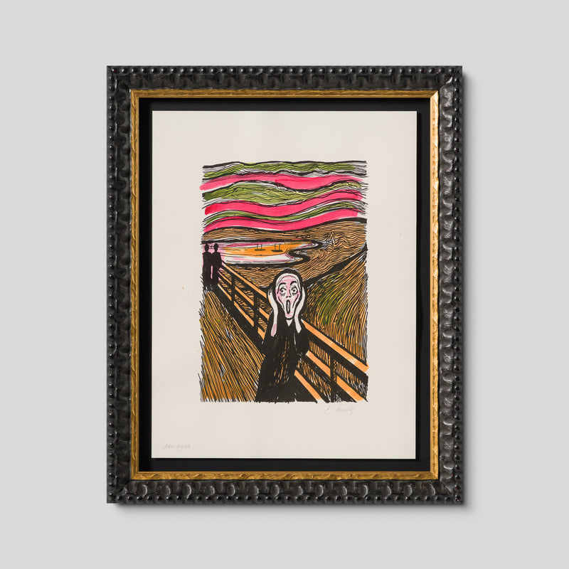 The Scream in the Style of Edvard Munch (1895) Unique VI